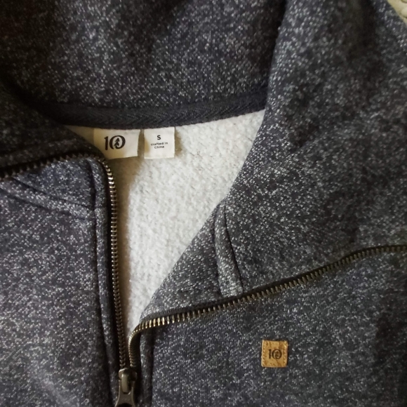 tentree grey salt & pepper quarter zip sweatshirt - size small - Picture 7 of 7